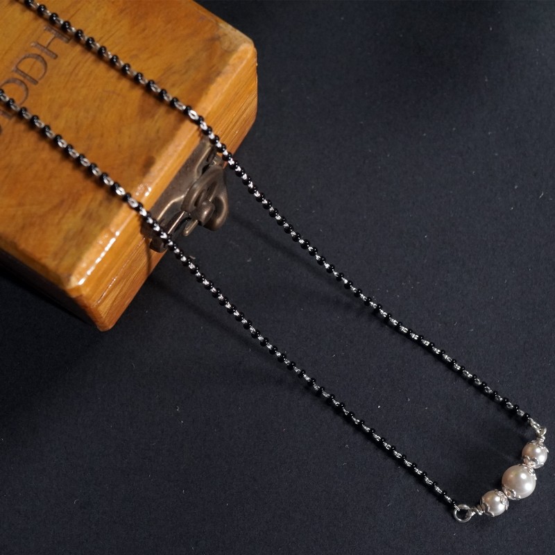 Silver Pearl Mangalsutra