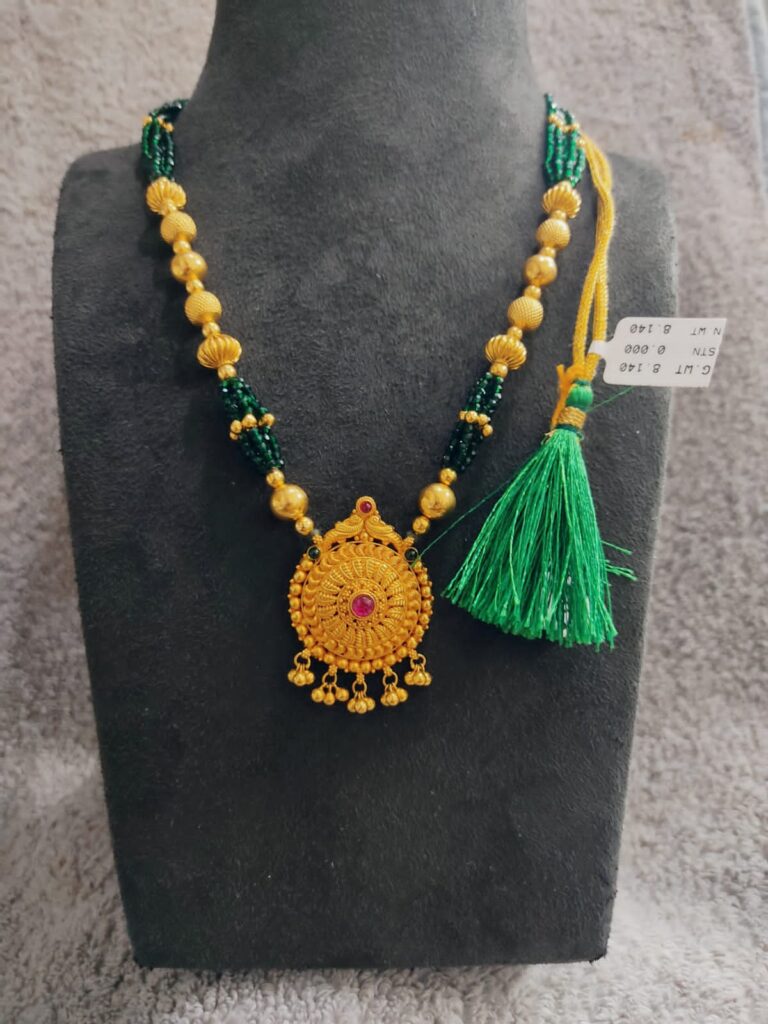 gold mala designs with price