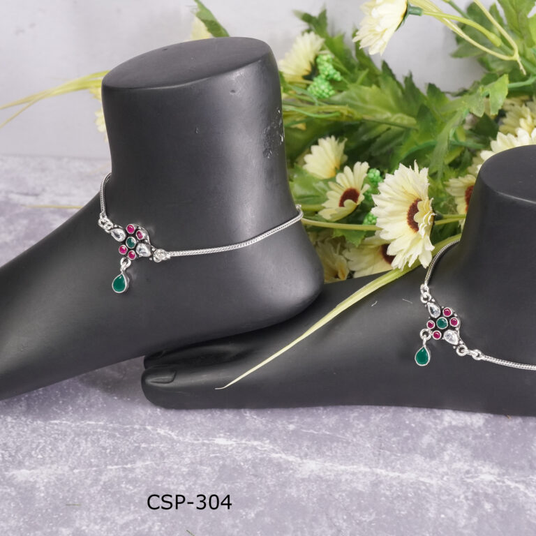 Pure silver anklets at affordable prices