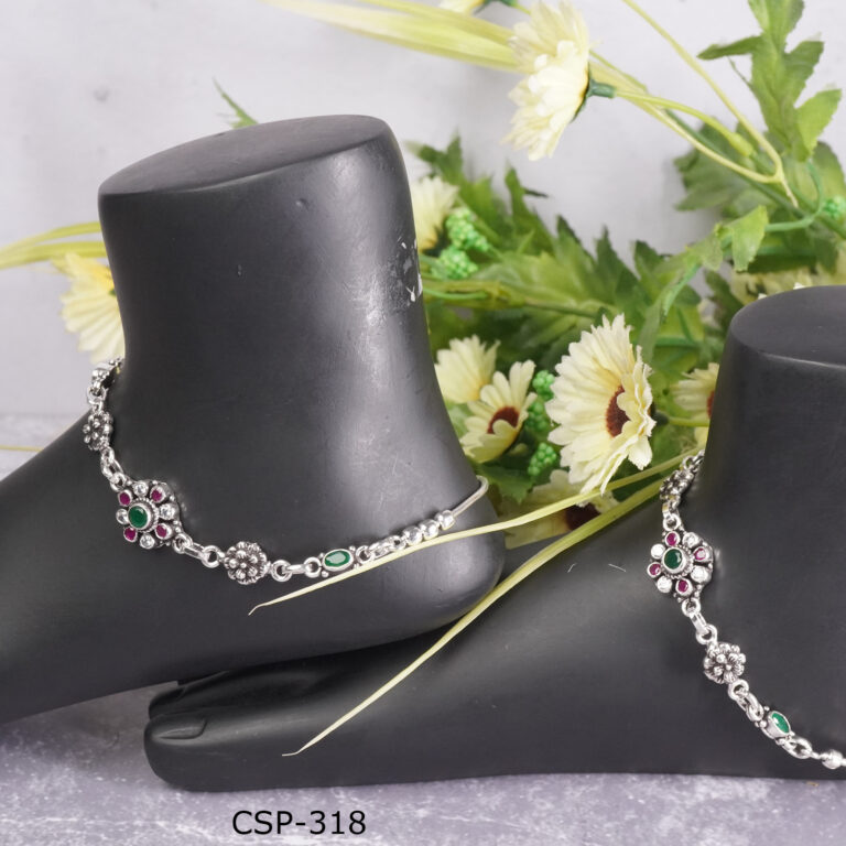 silver anklets for girl price