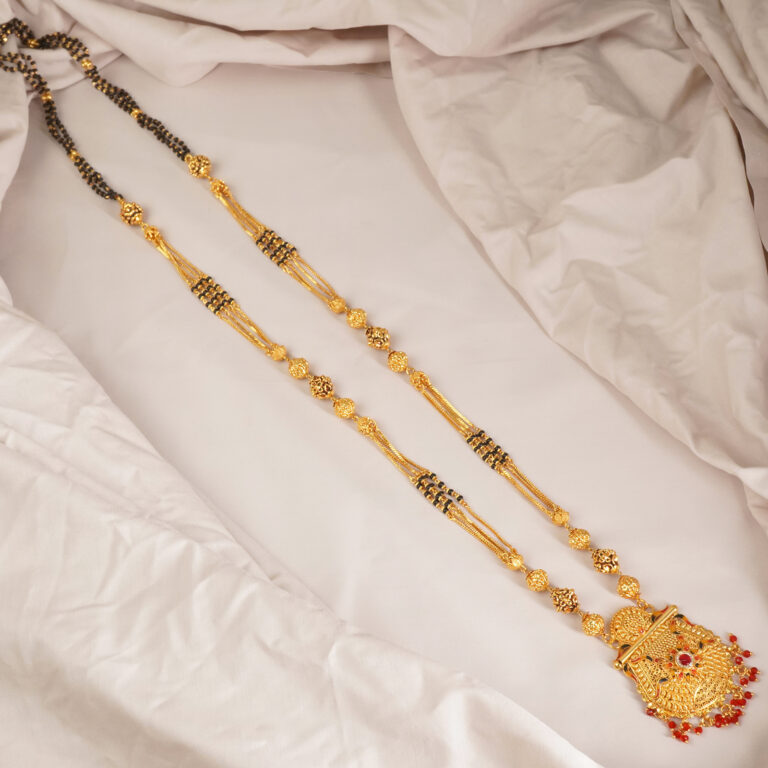 Peshwai one gram gold mangalsutra design